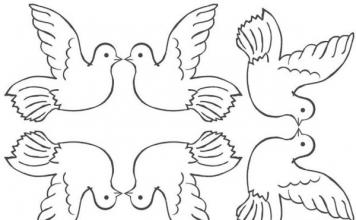 «Вместе навсегда»: вышиваем голубков атласными лентами (МК) Из можно сделать голубя своими руками